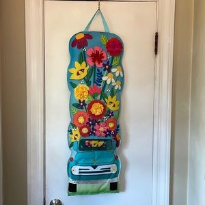 Spring Floral Door Decor EUC